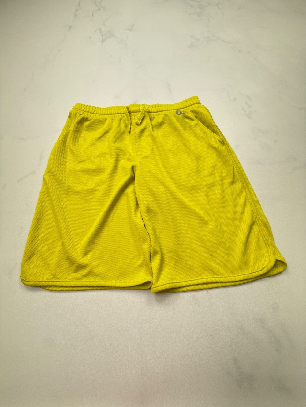 Gap Fit Classic Athletic Shorts Yellow Modern Loose Fit - Boys XL Husky